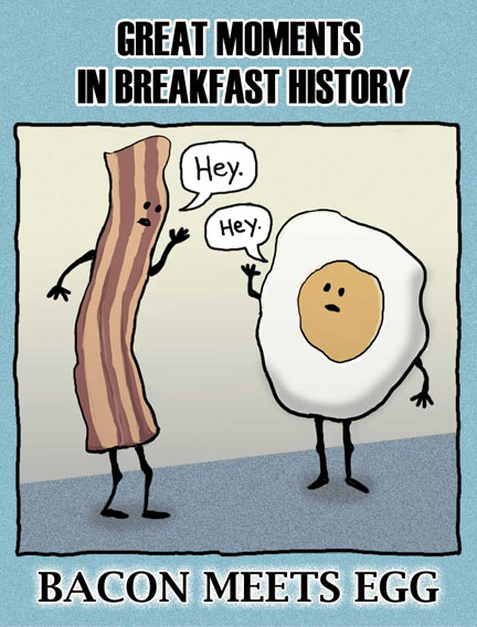 Image result for bacon cartoon